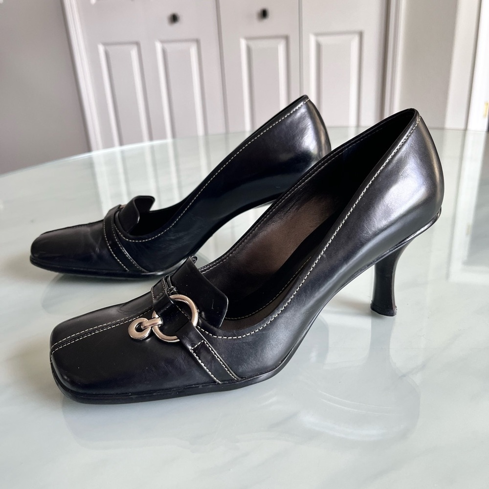 Gianni Bini Black Hillary Heels 8M - Picture 3 of 6